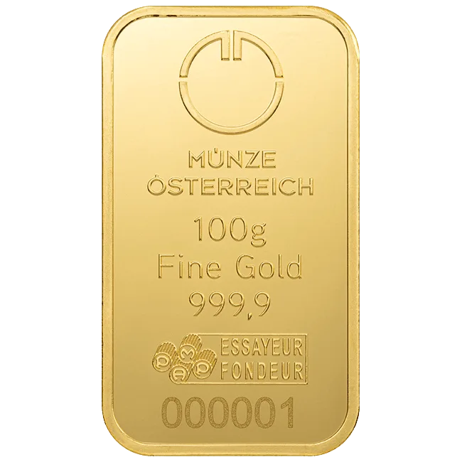 Lingou Aur Austrian Mint 100 g