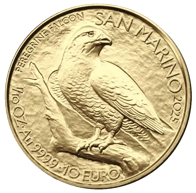 Moneda Aur Peregrine Falcon 1/10 Uncie 2025