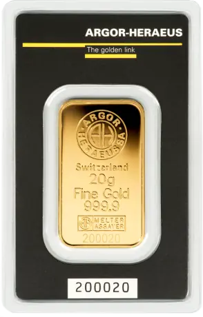Lingou Aur 20 g Argor-Heraeus