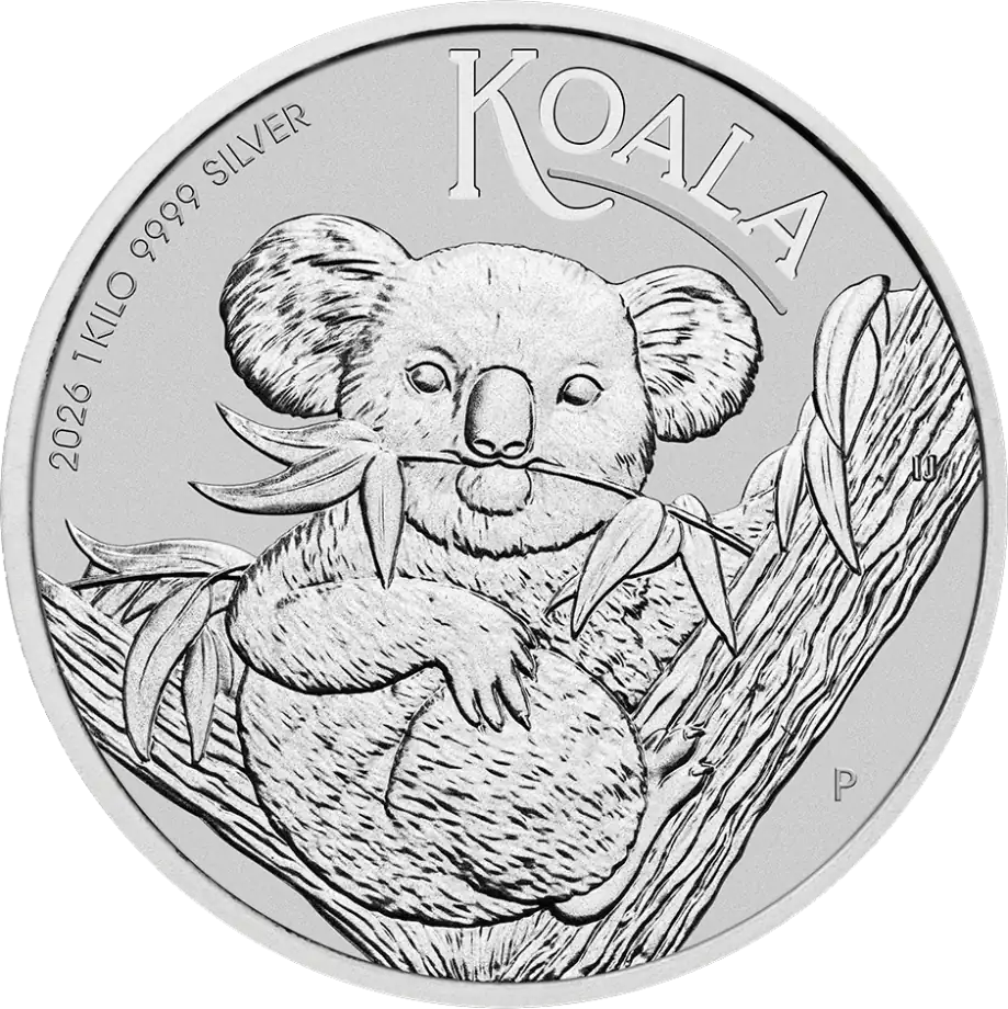 Monedă din argint Koala de 1 kilogram | Ediția 2026